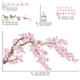 Flower tree and Cage Wall Stickers