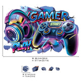 DECOWALL Large 3D Gamer Wall Stickers (SG2-2601)