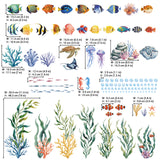 DECOWALL Tropical Fish Coral Ocean Nursery Wall Stickers (SG3-2614)