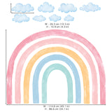 Watercolor Rainbow Wall Stickers