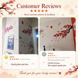 Ink-and-wash painting of flowers Wall Stickers