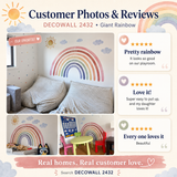 DECOWALL Extra Large Watercolour Rainbows and Quotes Wall Stickers (FH4-2432)