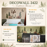 Pine trees and Forest animals Wall Stickers (SG4-2422)