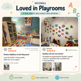 Alphabet Numbers Crayon Wall Stickers