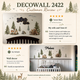 Pine trees and Forest animals Wall Stickers (SG4-2422)