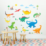 Colourful Dinosaur Wall Stickers B
