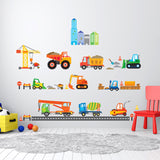 Construction Site Wall Stickers