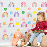 Polka Dots and Rainbows Wall Stickers