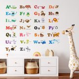 Alphabet & Animals Nursery Wall Stickers (Medium)