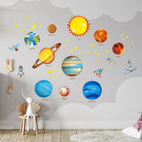 Planets in the Space Nursery Wall Stickers (Large)