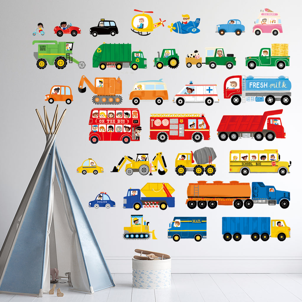 Transport and Vehicles Wall Stickers