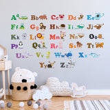 Alphabet Animals Wall Stickers (Large)