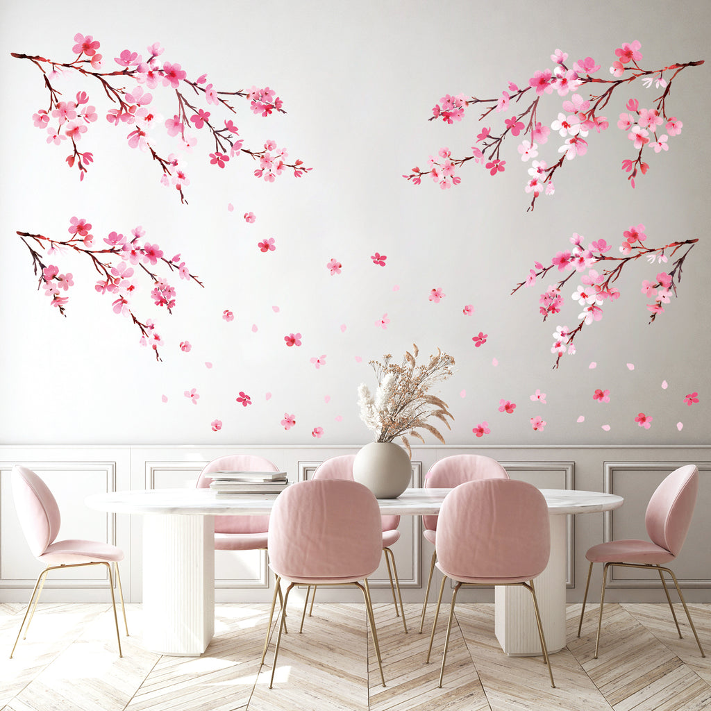 Watercolor Cherry Blossoms Wall Stickers (DS)