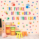 Handprint Quotes Wall Stickers
