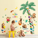 Monkey Tree Books Wall Stickers