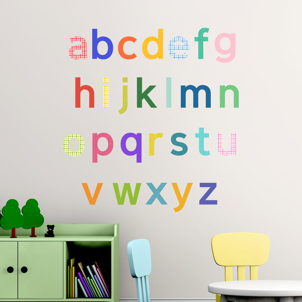 Pattern Alphabet Wall Stickers