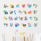 ABC Alphabet & Animals Wall Stickers For Kids