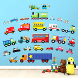 27 Transports Wall Stickers