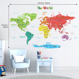 Landmark World Map Wall Stickers(S)