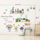 Flower Pots Wall Stickers