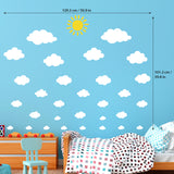 White Clouds Wall Stickers