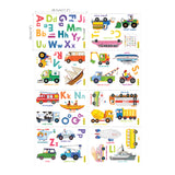 Transport Alphabet Wall Stickers