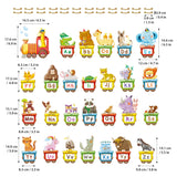 Animal Alphabet Train Wall Stickers