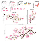 Cherry Blossom Branch (Pink ver.) Wall Stickers