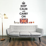Keep Calm & Carry On with Union Jack Wall Stickers