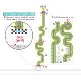 Racing Track Height Chart Wall Stickers Wall Stickers