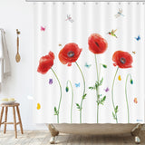 Poppies Shower Curtain set