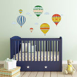 Vintage Hot Air Balloons Wall Stickers