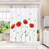 Poppies Shower Curtain set