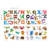 Alphabet & Animals Wall Stickers (Small) - DECOWALL