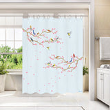 Birds and Cherry Blossoms Shower Curtain set