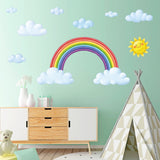 Rainbow and Clouds Wall Stickers