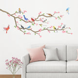 Garden Birds and Cherry Blossom Wall Stickers