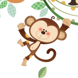 Monkeys on Vine Wall Stickers
