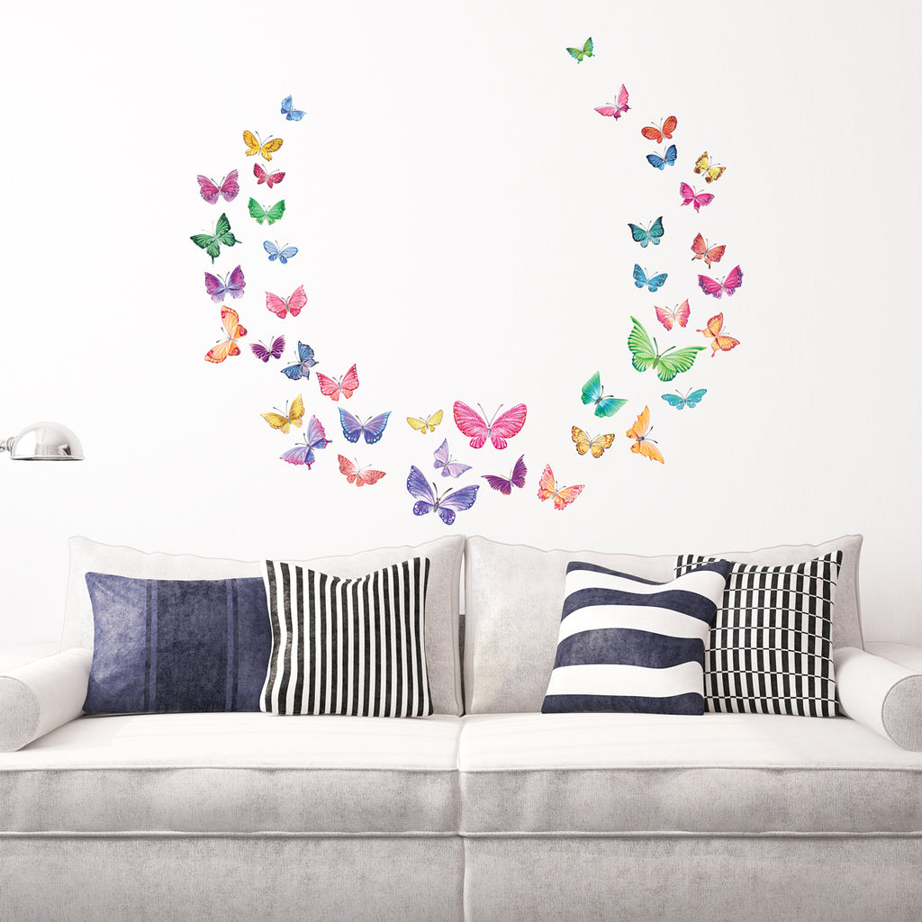 Watercolour Butterflies Wall Stickers