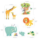 Happy Jungle Animals Wall Stickers