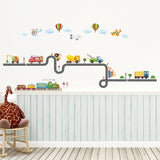 Construction Transportation on the Road Wall Stickers