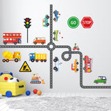 Transportation with Sign Wall Stickers