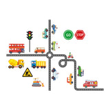 Transportation with Sign Wall Stickers