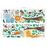 Jungle Tree and Animals Wall Stickers
