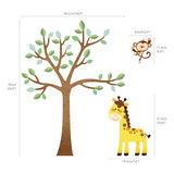Forest Animals Tree Wall Stickers