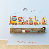 Animal Trains Wall Stickers