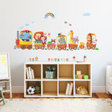 Animal Trains Wall Stickers