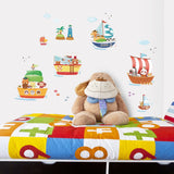 Animal Ships Wall Stickers