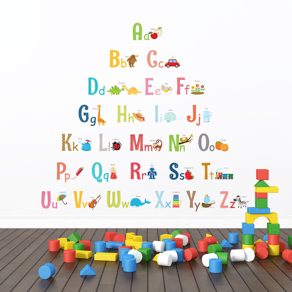 Alphabet Wall Stickers (Large) - DECOWALL