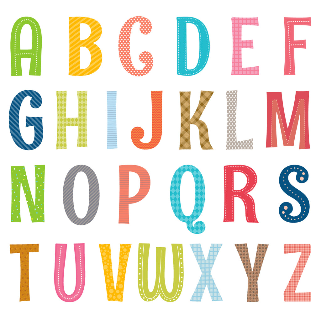 Uppercase Alphabet Letter Wall Stickers – DECOWALL